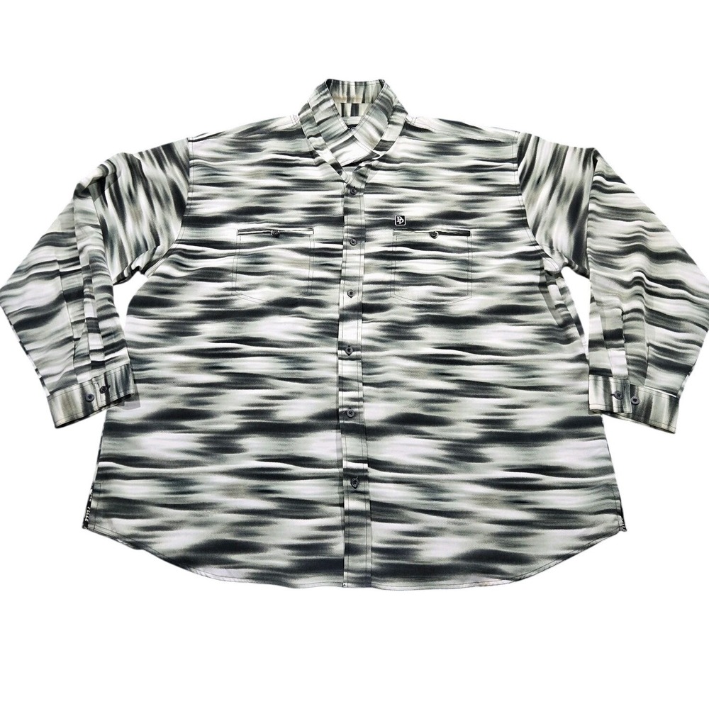 Pelle Pelle Marc Buchanan Mens 3XL Button Up Shirt Abstract Green Streetwear Vtg
